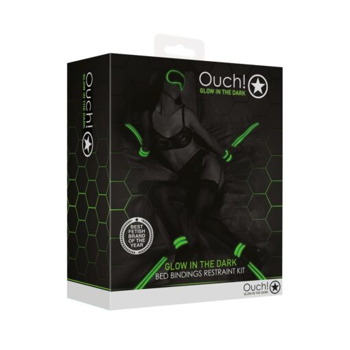 CONJUNTO DE RESTRIÇÕES PARA CAMA FLUORESCENTES GLOW IN THE DARK OUCH! - Image 2