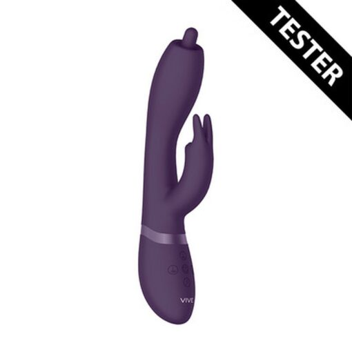 TESTER VIBRADOR NILO PINPOINT ROTATING G-SPOT RABBIT ROXO VIVE