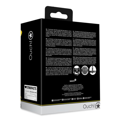 AÇAIME COM MORDAÇA PRETO XTREME OUCH! - Image 3