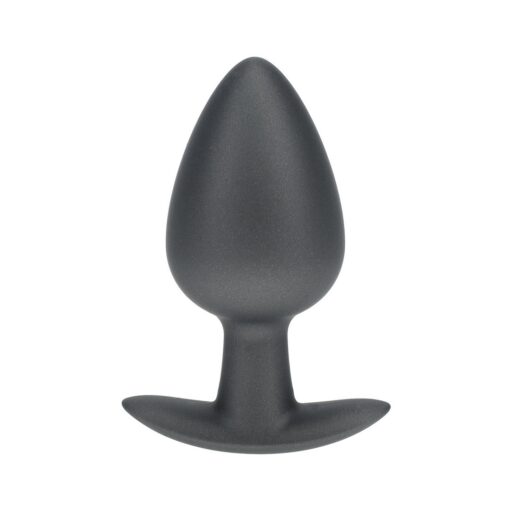 PLUG ANAL SMOOTH SILICONE LARGE 3,5 /8,9 CM GUN METAL OUCH! - Image 4