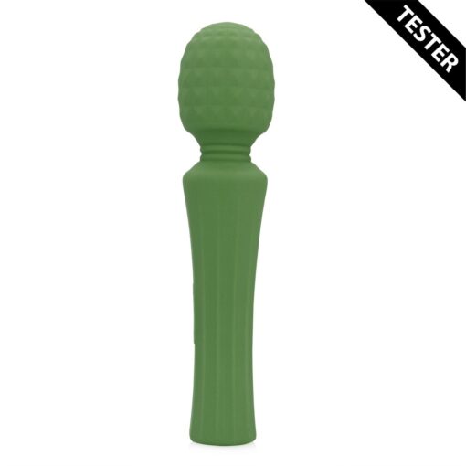 TESTER MASSAJADOR POWERFUL WAND VIBRATOR VERDE LOVELINE - Image 2
