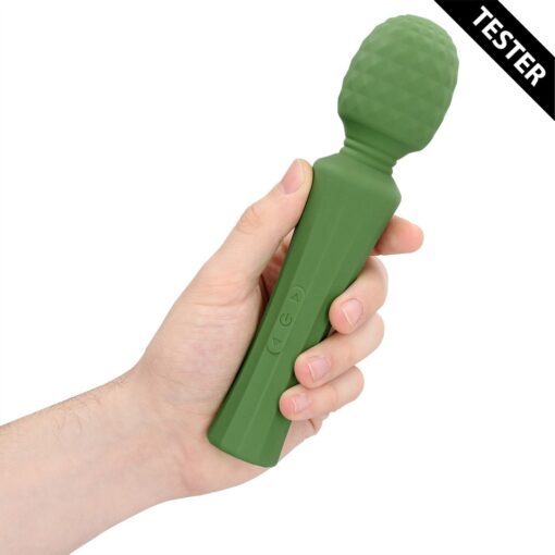 TESTER MASSAJADOR POWERFUL WAND VIBRATOR VERDE LOVELINE - Image 6