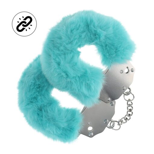 ALGEMAS COM PELÚCIA HEAVY-DUTY FLUFFY AZUL OUCH! - Image 2