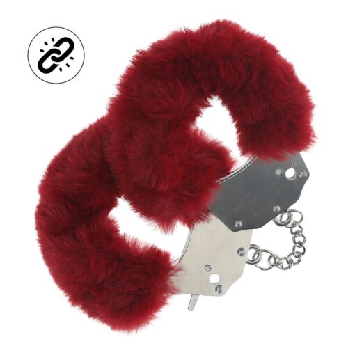 ALGEMAS COM PELÚCIA HEAVY-DUTY FLUFFY BORDÔ OUCH! - Image 2