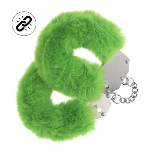 ALGEMAS COM PELÚCIA HEAVY-DUTY FLUFFY VERDE OUCH! - Image 2