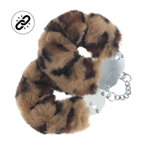ALGEMAS COM PELÚCIA HEAVY-DUTY FLUFFY LEOPARD OUCH! - Image 2