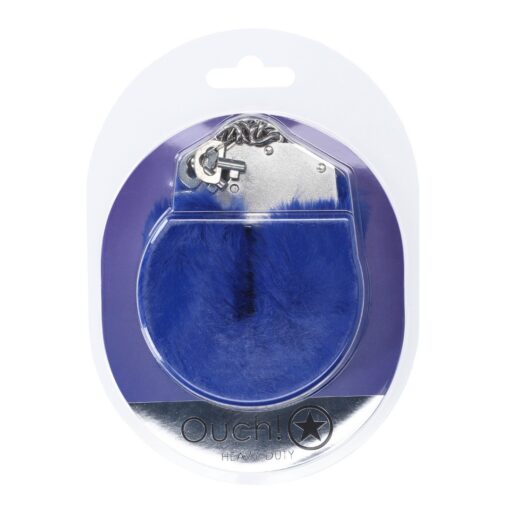 ALGEMAS COM PELÚCIA HEAVY-DUTY FLUFFY NAVY OUCH!