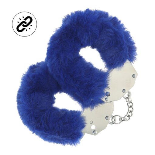 ALGEMAS COM PELÚCIA HEAVY-DUTY FLUFFY NAVY OUCH! - Image 2