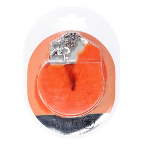 ALGEMAS COM PELÚCIA HEAVY-DUTY FLUFFY LARANJA OUCH!