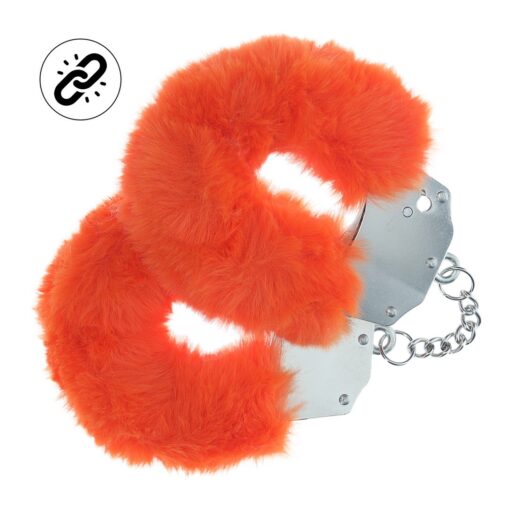 ALGEMAS COM PELÚCIA HEAVY-DUTY FLUFFY LARANJA OUCH! - Image 2