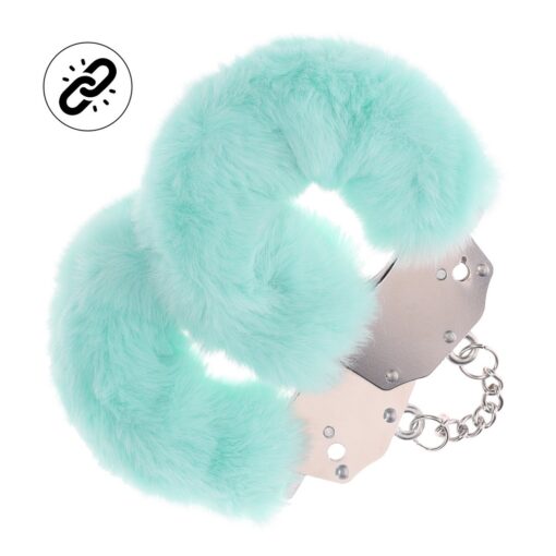 ALGEMAS COM PELÚCIA HEAVY-DUTY FLUFFY POWDER GREEN OUCH! - Image 2