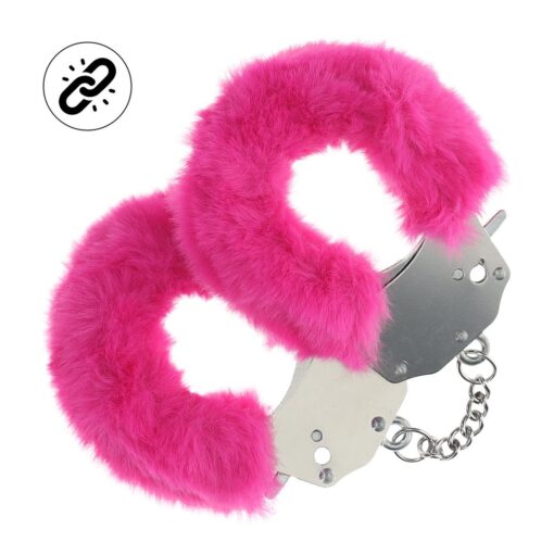 ALGEMAS COM PELÚCIA HEAVY-DUTY FLUFFY ROSA OUCH! - Image 2