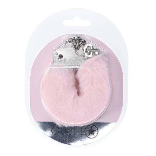 ALGEMAS COM PELÚCIA HEAVY-DUTY FLUFFY POWDER ROSA OUCH!