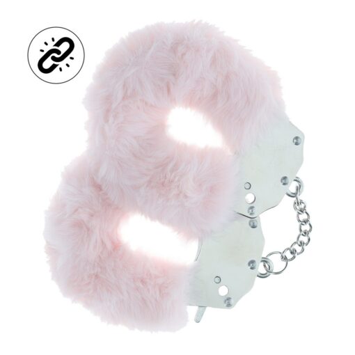 ALGEMAS COM PELÚCIA HEAVY-DUTY FLUFFY POWDER ROSA OUCH! - Image 2