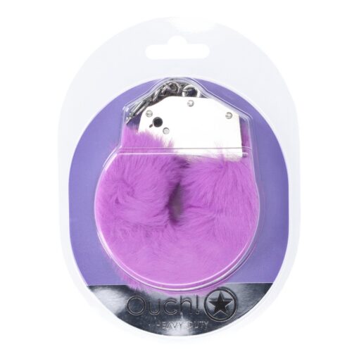 ALGEMAS COM PELÚCIA HEAVY-DUTY FLUFFY ROXO OUCH!