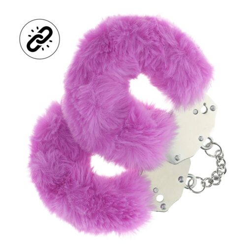 ALGEMAS COM PELÚCIA HEAVY-DUTY FLUFFY ROXO OUCH! - Image 2