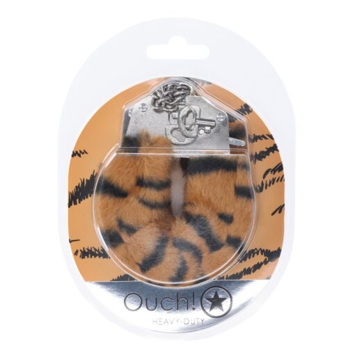 ALGEMAS COM PELÚCIA HEAVY-DUTY FLUFFY TIGER OUCH!