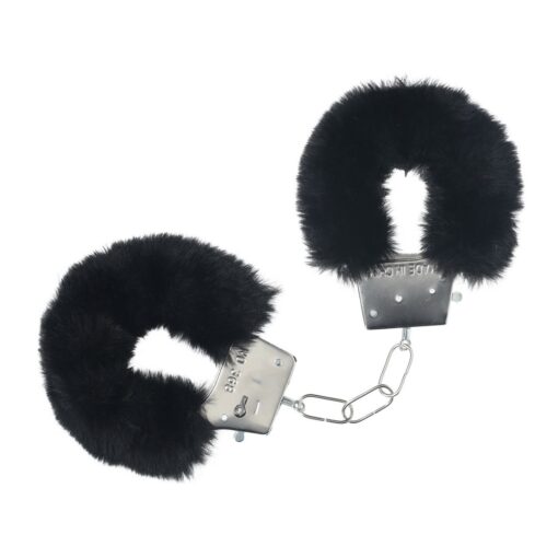 ALGEMAS COM PELUCHE CLASSIC FLUFFY PRETO OUCH! - Image 3