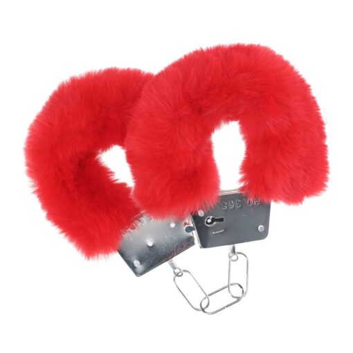 ALGEMAS COM PELUCHE CLASSIC FLUFFY VERMELHO OUCH! - Image 2