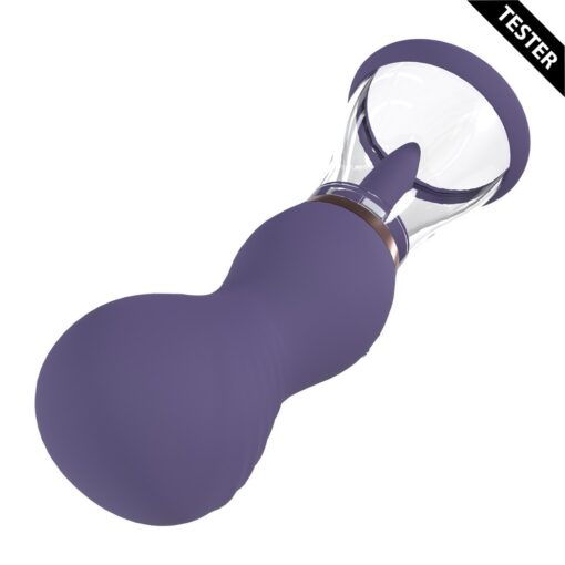 TESTER BOMBA RECARREGÁVEL PARA VULVA E SEIOS SENSUAL ROXA PUMPED
