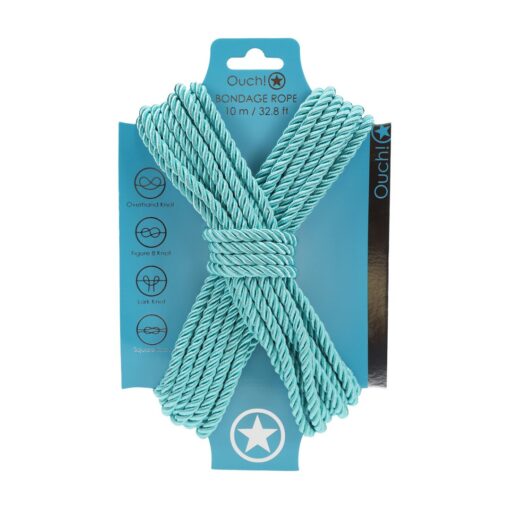 CORDA DE POLIÉSTER PARA BONDAGE 32.8 FT / 10 M AZUL OUCH! - Image 2