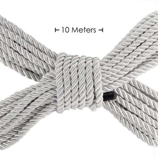 CORDA DE POLIÉSTER PARA BONDAGE 32.8 FT /10 M PRATA OUCH!