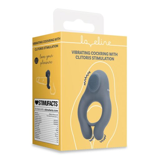ANEL VIBRATÓRIO COM ESTIMULAÇÃO CLITORIANA AZUL ÍNDIGO LOVELINE