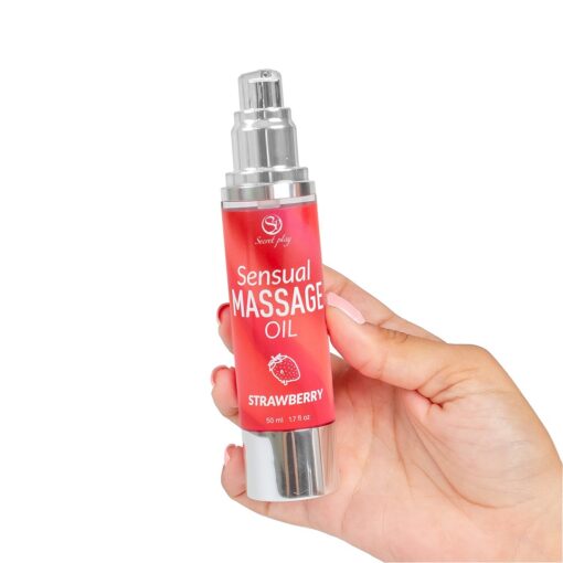 ÓLEO DE MASSAGEM AROMA MORANGO 50 ML SECRET PLAY - Image 2