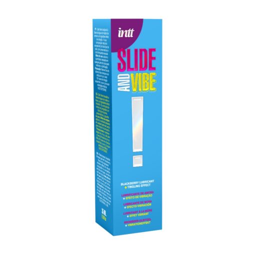 LUBRIFICANTE À BASE DE ÁGUA COM VIBRAÇÃO SLIDE AND VIBE 35ML INTT - Image 3