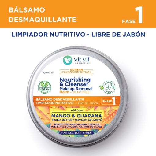 BÁLSAMO NUTRITIVO E DESMAQUILHANTE KOREAN BEAUTY 100ML VIT VIT COSMETICS - Image 3