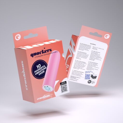 QUACKERS BALA VIBRATÓRIA RECARREGÁVEL POR USB ROSA CRUSHIOUS - Image 9