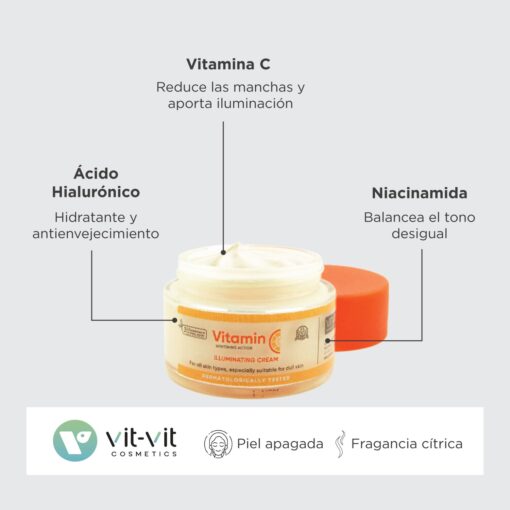 CREME DIÁRIO ILUMINADOR VITAMIN C 50ML VIT VIT COSMETICS - Image 5