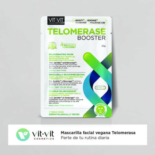 MÁSCARA DE TECIDO FACIAL TELOMERASE BOOSTER VIT VIT COSMETICS 20GR - Image 2