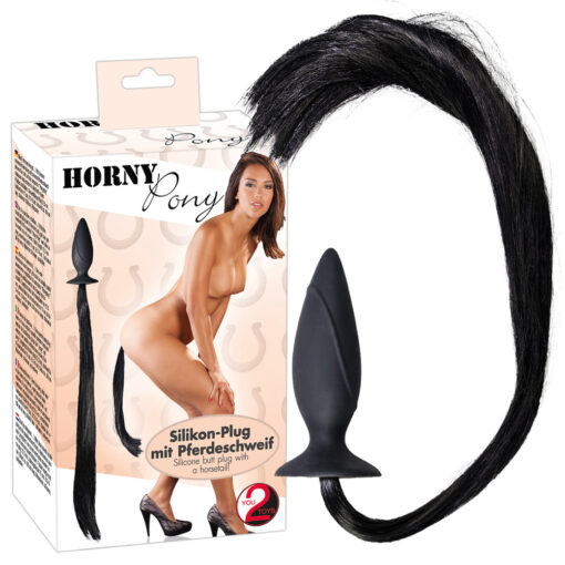 PLUG ANAL EM SILICONE COM RABO DE CAVALO - Image 2