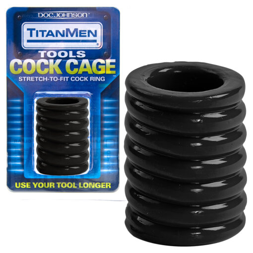 ANEL PARA O PÉNIS COCK CAGE TITANMEN - Image 2