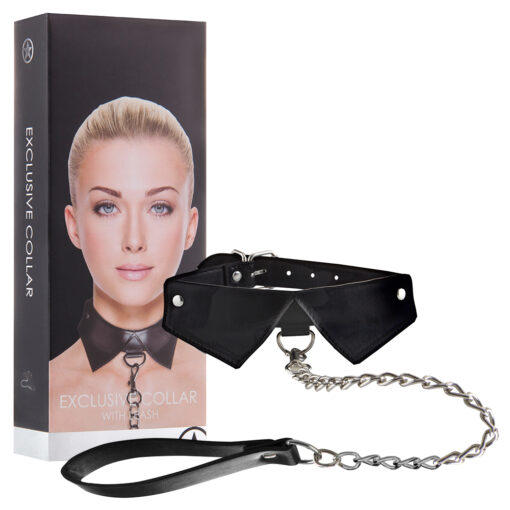 COLEIRA COM TRELA OUCH! EXCLUSIVE COLLAR WITH LEASH PRETA - Image 2