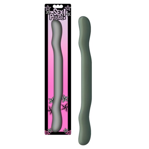 DILDO DUPLO SEX PLEASE! 18 CINZENTO - Image 2