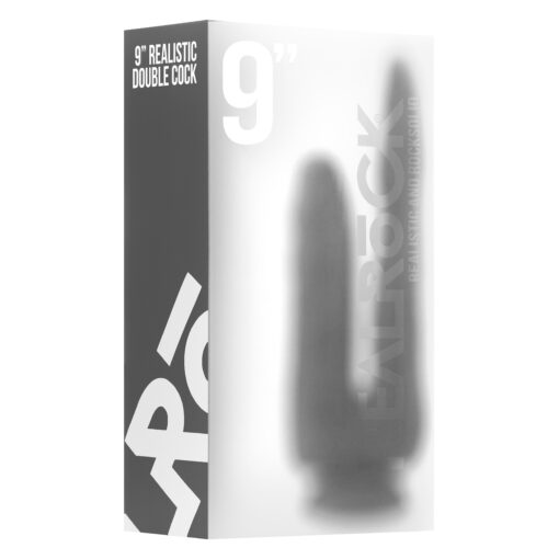 DILDO DUPLO REALÍSTICO REALROCK 9? TRANSPARENTE - Image 3