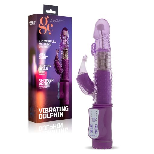 VIBRADOR VIBRATING DOLPHIN ROXO - Image 2