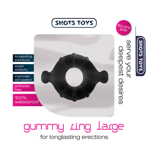 ANEL PARA O PÉNIS GUMMY RING GRANDE - Image 2