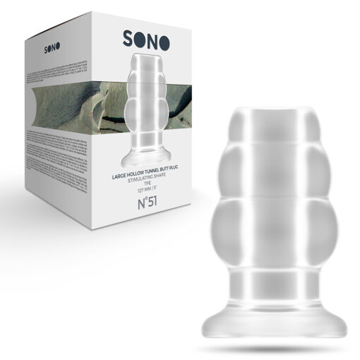 PLUG ANAL LARGE HOLLOW TUNNEL SONO Nº51 TRANSPARENTE - Image 2