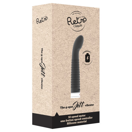 VIBRADOR REGARREGÁVEL RETRO JETT PRETO - Image 3