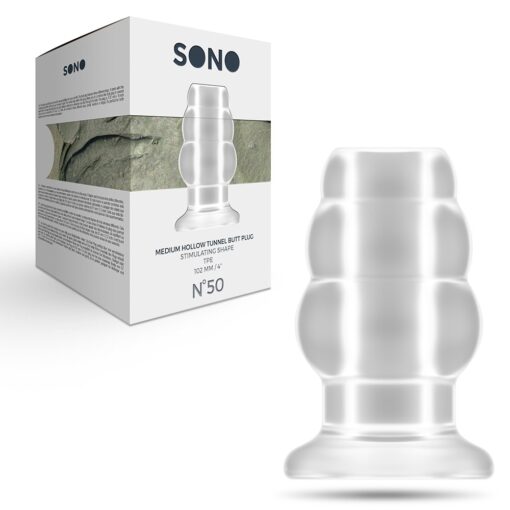 PLUG ANAL MEDIUM HOLLOW TUNNEL SONO Nº50 TRANSPARENTE - Image 2
