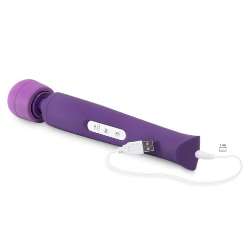 MASSAJADOR COM CARREGADOR USB CANDY PIE MAGIC WAND ROXO - Image 4