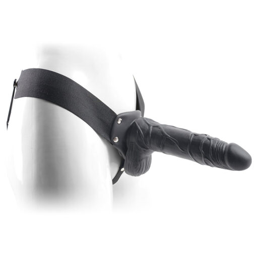 STRAP-ON OCO COM TESTÍCULOS REAL RAPTURE AIR FEELING 8 PRETO