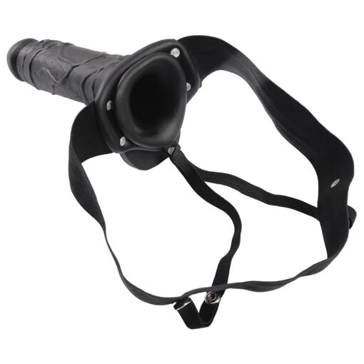 STRAP-ON OCO COM TESTÍCULOS REAL RAPTURE AIR FEELING 8 PRETO - Image 4