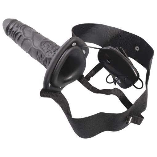 STRAP-ON OCO COM VIBRAÇÃO REAL RAPTURE AIR FEELING 8 PRETO - Image 4