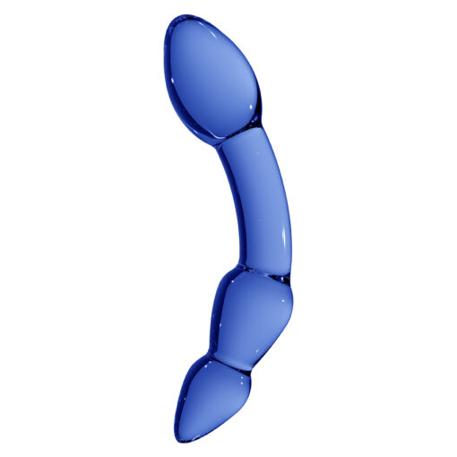 DILDO EM VIDRO SUPERIOR CHRYSTALINO AZUL - Image 2