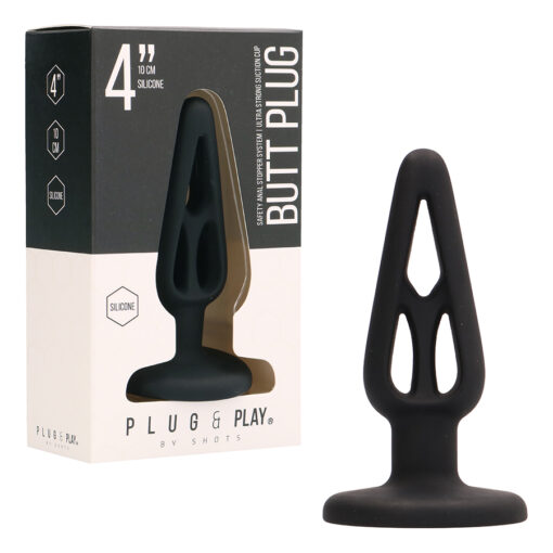 PLUG ANAL EM SILICONE PLUG & PLAY 4? PRETO - Image 2