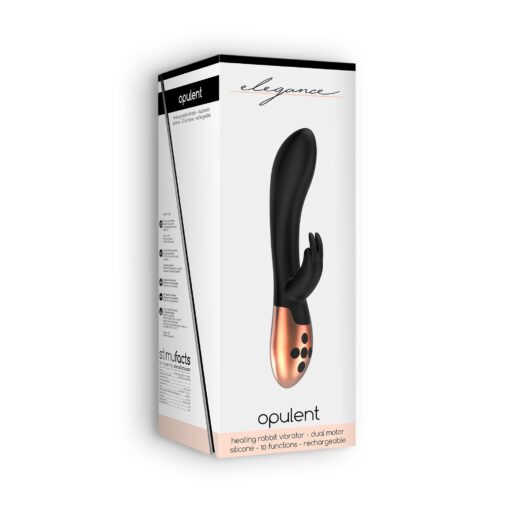 VIBRADOR COM AQUECIMENTO RECARREGÁVEL OPULENT ELEGANCE PRETO - Image 5